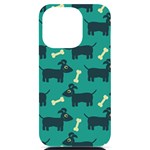 Happy-dogs Animals Pattern iPhone 14 Pro Black UV Print Case Front