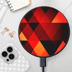 Abstract Triangle Wallpaper Wireless Fast Charger(black) by Ket1n9