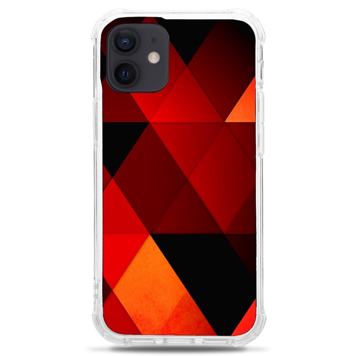 Abstract Triangle Wallpaper iPhone 12 mini TPU UV Print Case	