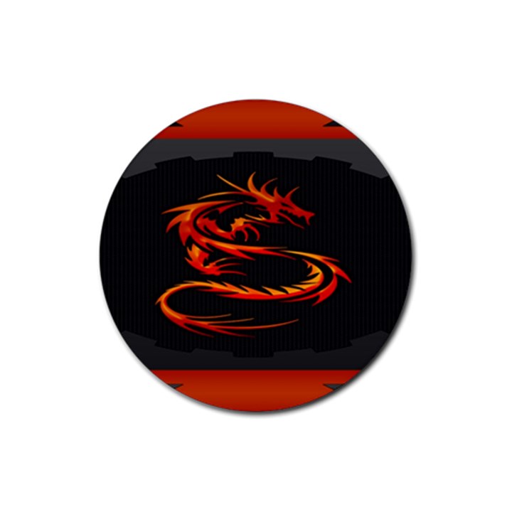 Dragon Rubber Coaster (Round)