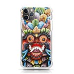 Wood Sculpture Bali Logo iPhone 11 Pro 5.8 Inch TPU UV Print Case Front