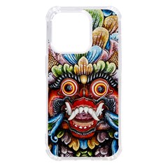 Wood Sculpture Bali Logo Iphone 14 Pro Tpu Uv Print Case by Ket1n9