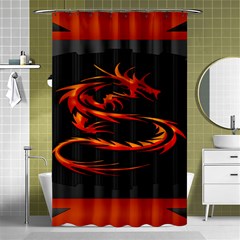 Dragon Shower Curtain 48  X 72  (small)  by Ket1n9