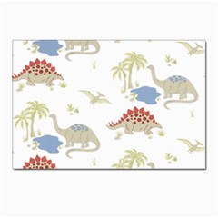 Dinosaur Art Pattern Postcard 4 x 6  (pkg Of 10) by Ket1n9