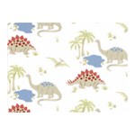 Dinosaur Art Pattern Two Sides Premium Plush Fleece Blanket (Mini) 35 x27  Blanket Front