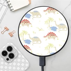 Dinosaur Art Pattern Wireless Fast Charger(black) by Ket1n9