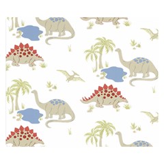 Dinosaur Art Pattern Premium Plush Fleece Blanket (small) by Ket1n9