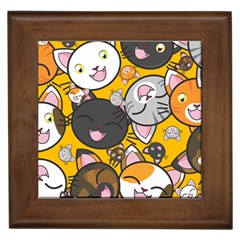 Cats-cute-kitty-kitties-kitten Framed Tile by Ket1n9