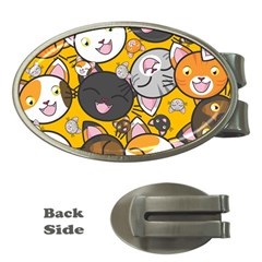 Cats-cute-kitty-kitties-kitten Money Clips (oval)  by Ket1n9