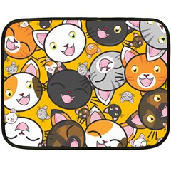 Cats-cute-kitty-kitties-kitten Two Sides Fleece Blanket (mini) by Ket1n9