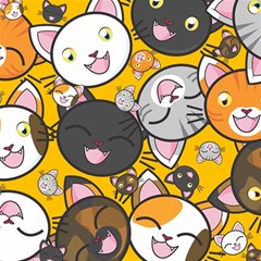 Cats-cute-kitty-kitties-kitten Play Mat (square) by Ket1n9