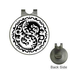 Ying Yang Tattoo Hat Clips With Golf Markers