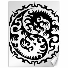 Ying Yang Tattoo Canvas 18  X 24  by Ket1n9