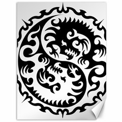 Ying Yang Tattoo Canvas 36  X 48  by Ket1n9