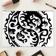 Ying Yang Tattoo Cosmetic Bag (xxl) by Ket1n9