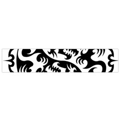 Ying Yang Tattoo Small Premium Plush Fleece Scarf