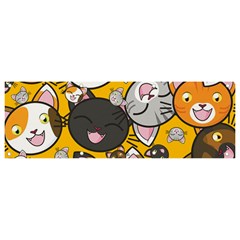 Cats-cute-kitty-kitties-kitten Banner And Sign 9  X 3  by Ket1n9