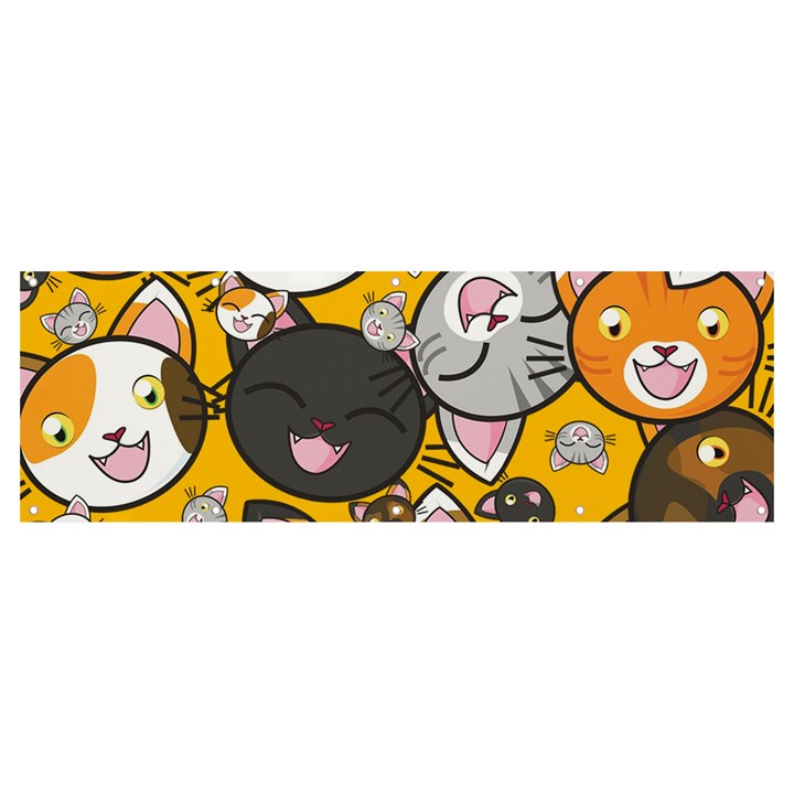 Cats-cute-kitty-kitties-kitten Banner and Sign 12  x 4 