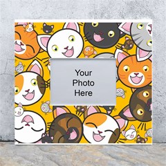 Cats-cute-kitty-kitties-kitten White Wall Photo Frame 5  X 7  by Ket1n9