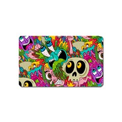 Crazy Illustrations & Funky Monster Pattern Magnet (name Card) by Ket1n9