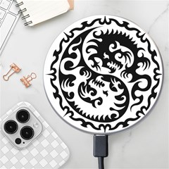 Ying Yang Tattoo Wireless Fast Charger(white) by Ket1n9