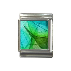 Sunlight Filtering Through Transparent Leaves Green Blue Italian Charm (13mm) by Ket1n9