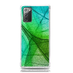 Sunlight Filtering Through Transparent Leaves Green Blue Samsung Galaxy Note 20 Tpu Uv Case by Ket1n9