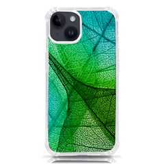 Sunlight Filtering Through Transparent Leaves Green Blue Iphone 14 Tpu Uv Print Case by Ket1n9