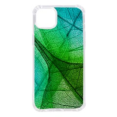 Sunlight Filtering Through Transparent Leaves Green Blue Iphone 14 Plus Tpu Uv Print Case by Ket1n9