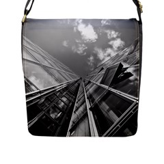 Architecture-skyscraper Flap Closure Messenger Bag (l) by Ket1n9