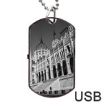 Architecture-parliament-landmark Dog Tag USB Flash (Two Sides) Front