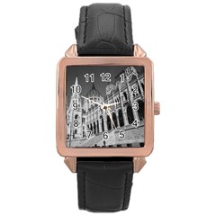 Architecture-parliament-landmark Rose Gold Leather Watch  by Ket1n9