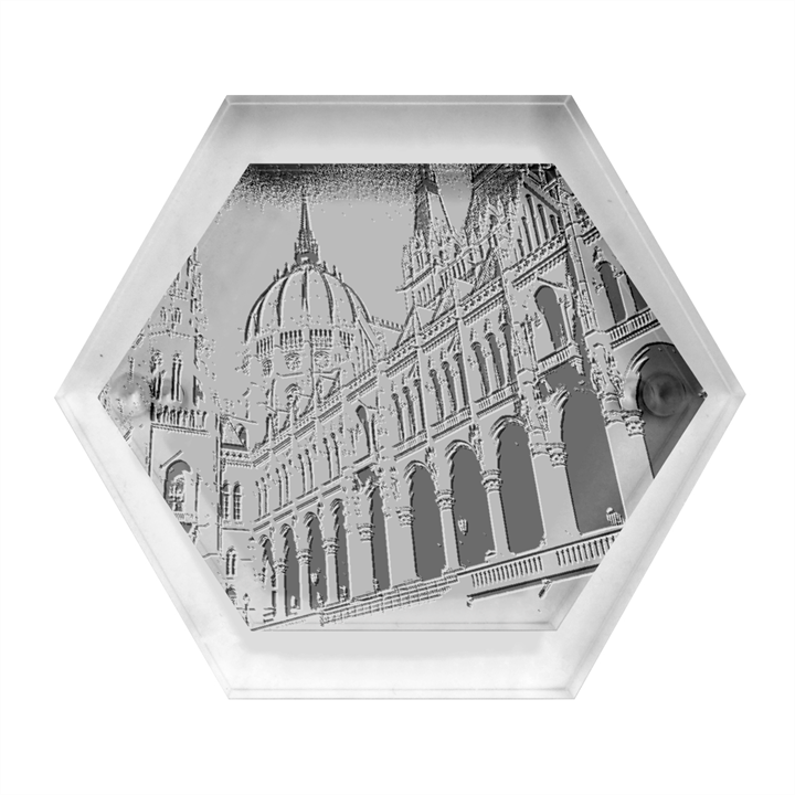 Architecture-parliament-landmark Hexagon Wood Jewelry Box