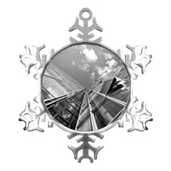 Architecture-skyscraper Metal Small Snowflake Ornament