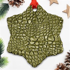 Aligator-skin Snowflake Ornament (two Sides) by Ket1n9