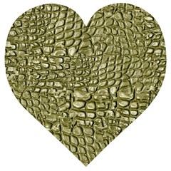 Aligator-skin Wooden Puzzle Heart by Ket1n9