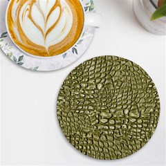 Aligator-skin Uv Print Round Tile Coaster by Ket1n9