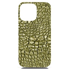 Aligator-skin Iphone 14 Pro Max Black Uv Print Case by Ket1n9