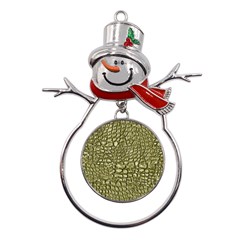 Aligator-skin Metal Snowman Ornament by Ket1n9