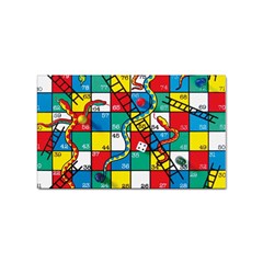 Snakes And Ladders Sticker Rectangular (100 Pack) by Ket1n9