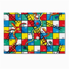 Snakes And Ladders Postcards 5  X 7  (pkg Of 10) by Ket1n9