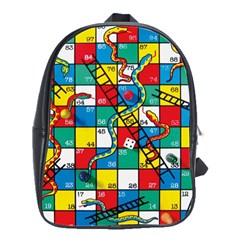 Snakes And Ladders School Bag (large) by Ket1n9