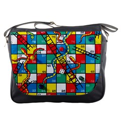 Snakes And Ladders Messenger Bag by Ket1n9