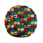 Snakes And Ladders Standard 15  Premium Flano Round Cushions Back