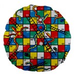 Snakes And Ladders Large 18  Premium Flano Round Cushions Front