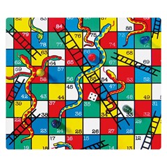 Snakes And Ladders Two Sides Premium Plush Fleece Blanket (small) by Ket1n9