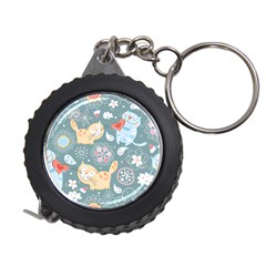 Cute Cat Background Pattern Measuring Tape by Ket1n9