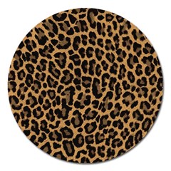 Tiger Skin Art Pattern Magnet 5  (round) by Ket1n9