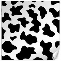 Animal-print-black-and-white-black Canvas 12  X 12  by Ket1n9