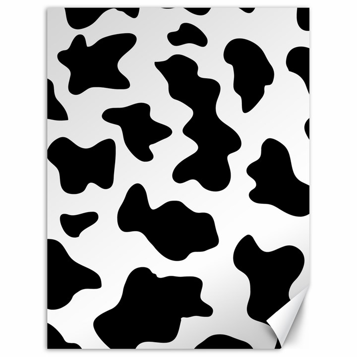 Animal-print-black-and-white-black Canvas 18  x 24 